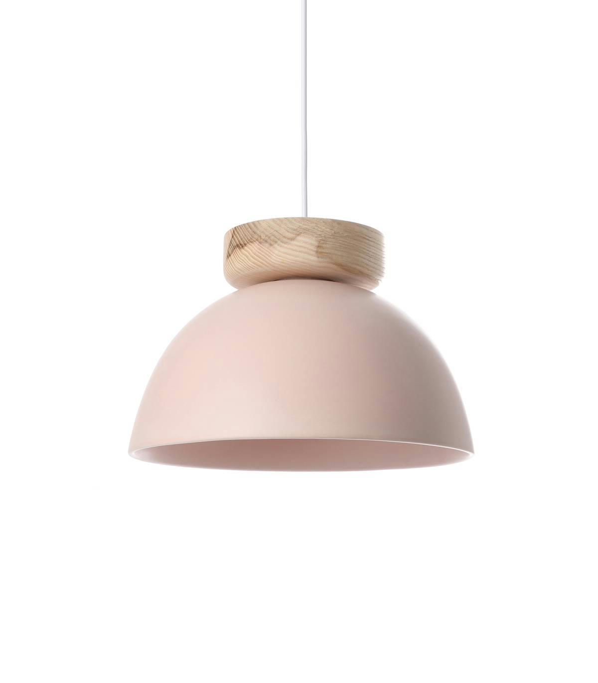 ALVINA - Suspension en céramique rose d. 30 cm