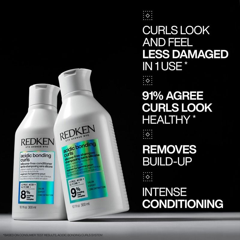Redken Acidic Bonding Curls Shampoo 300ml, Conditioner 300ml & Sculpting Curl Gel 250ml Pack