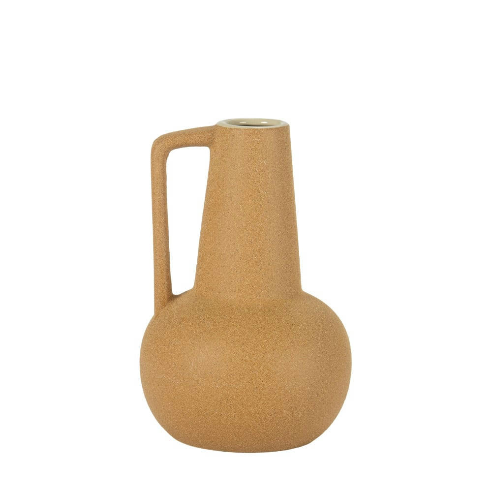 - vase céramique terracotta terra - 15x15x22 cm