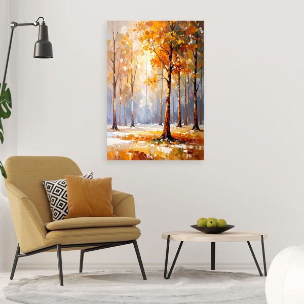 Feeby Obraz do salonu sypialni, Krajobraz Drzewa Las Natura 40x60