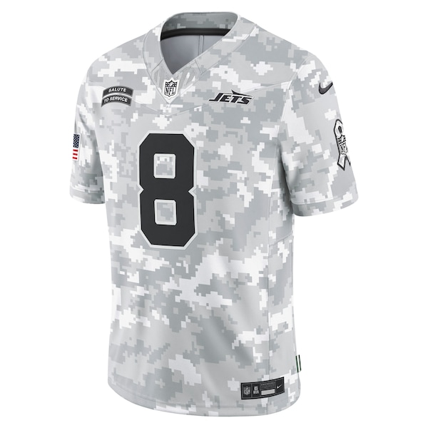 Aaron Rodgers New York Jets Nike 2024 Salute to Service Limited Jersey - Arctic Camo