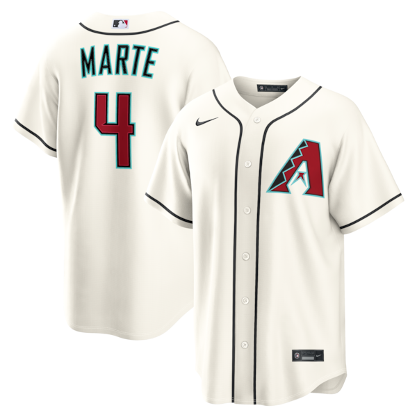 Ketel Marte Arizona Diamondbacks Nike Home Replica Jersey - Cream
