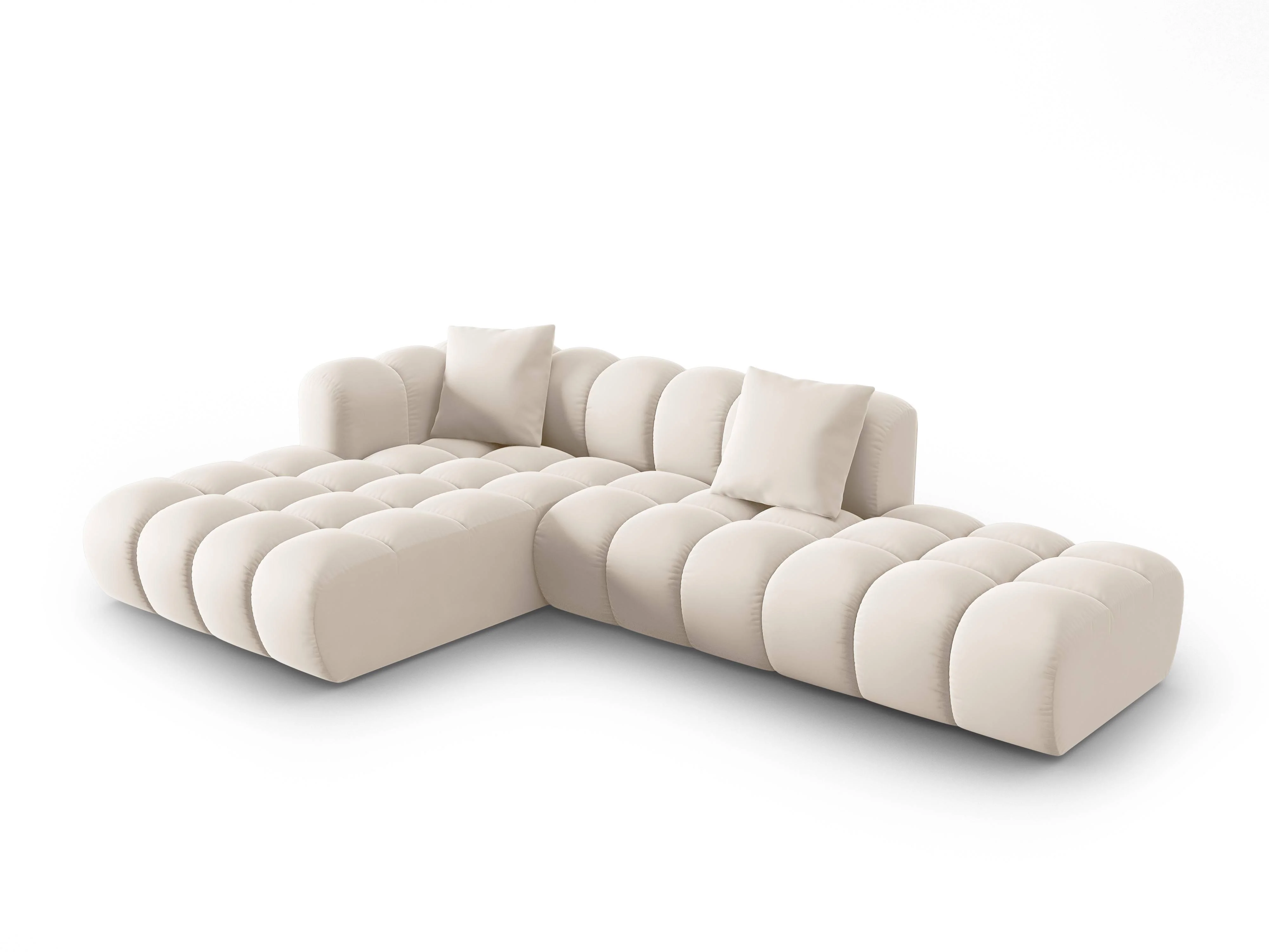 5-zitshoekbank Halley velvet links