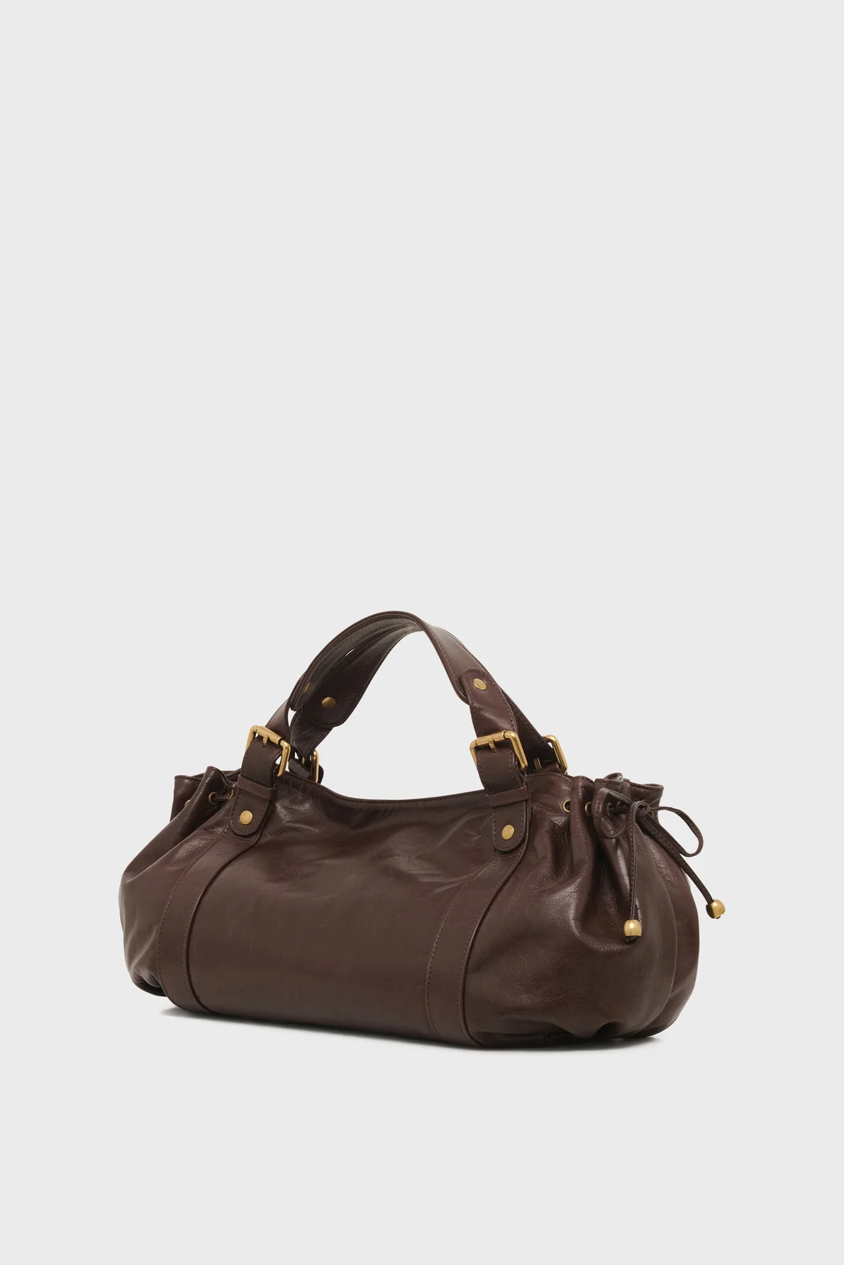 Sac à main en cuir effet froissé - 24H