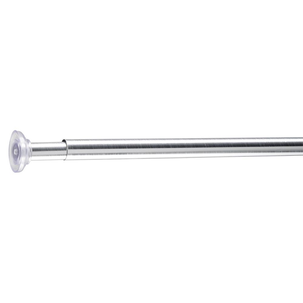 Tringle poussoir gris chromé L110-200cm