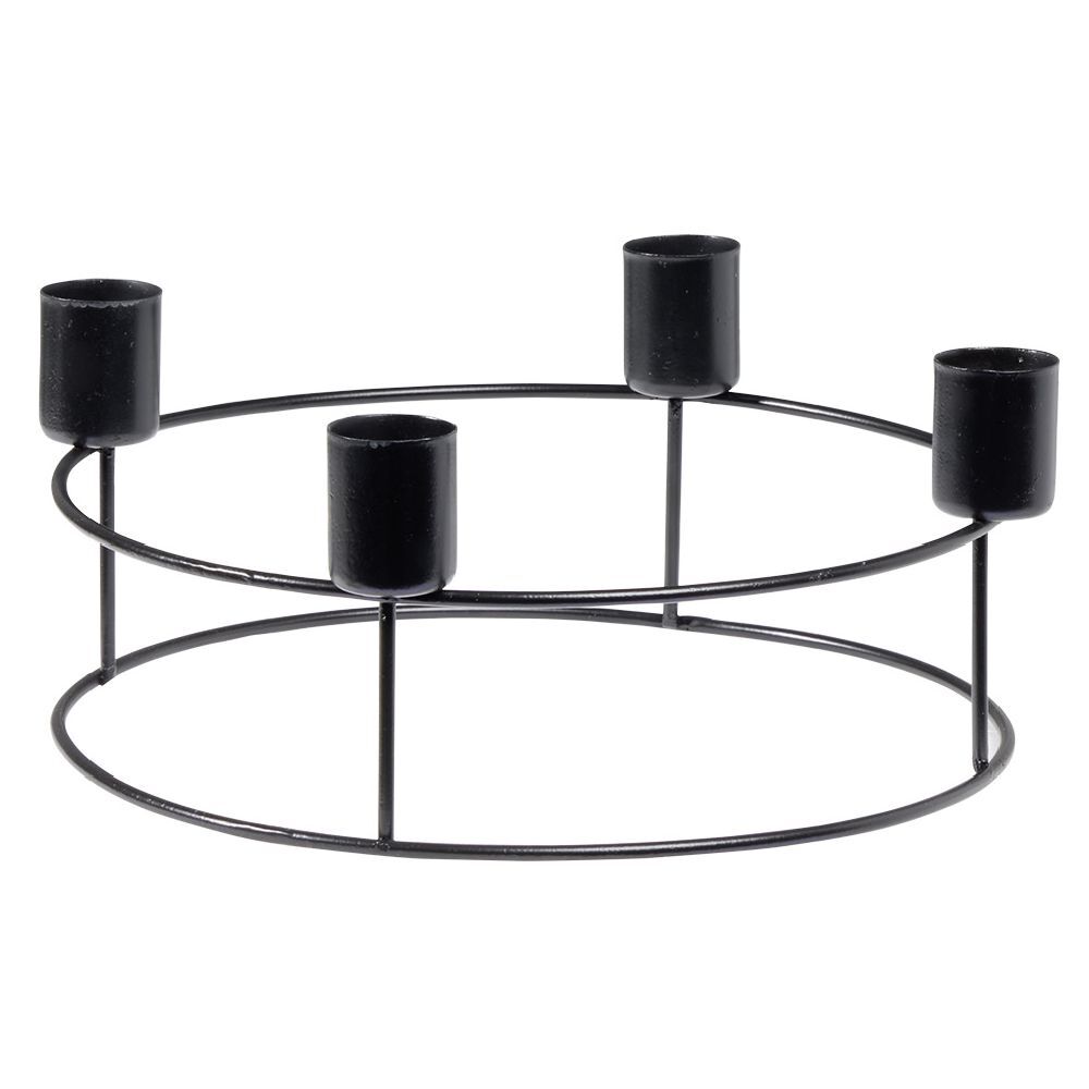 Couronne chandelier métal noir
