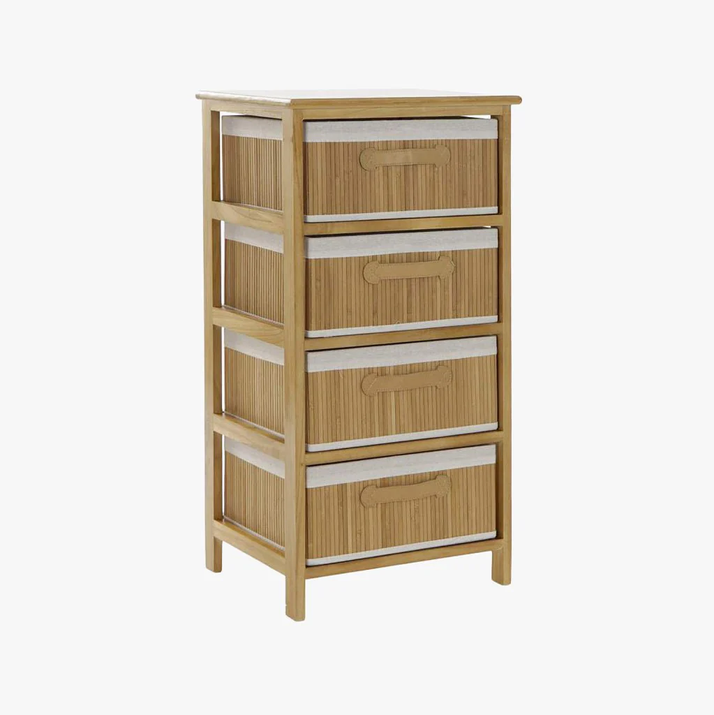 Estante 4 Níveis Arrumação Natural 42x32x81 CLEAR