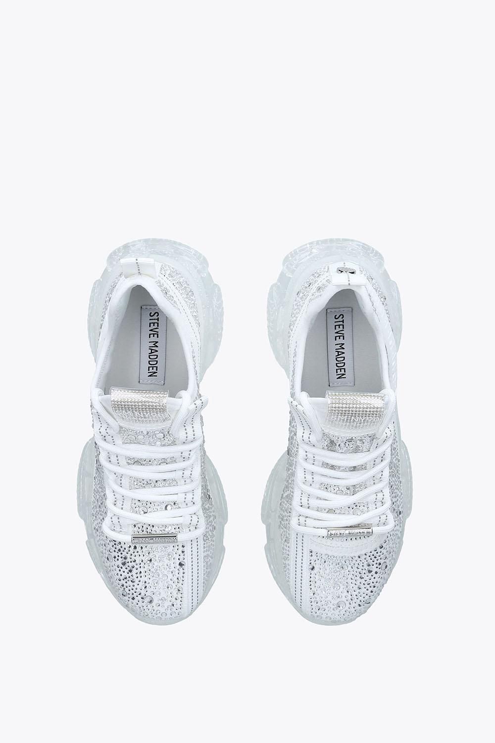 STEVE MADDEN Maxima White' Fabric Trainers