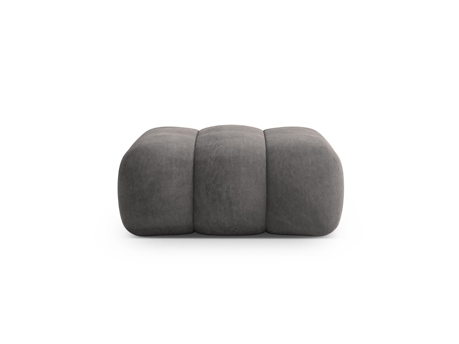Cosmopolitan Design Poef Koge flueel grijs - 95x95x40cm