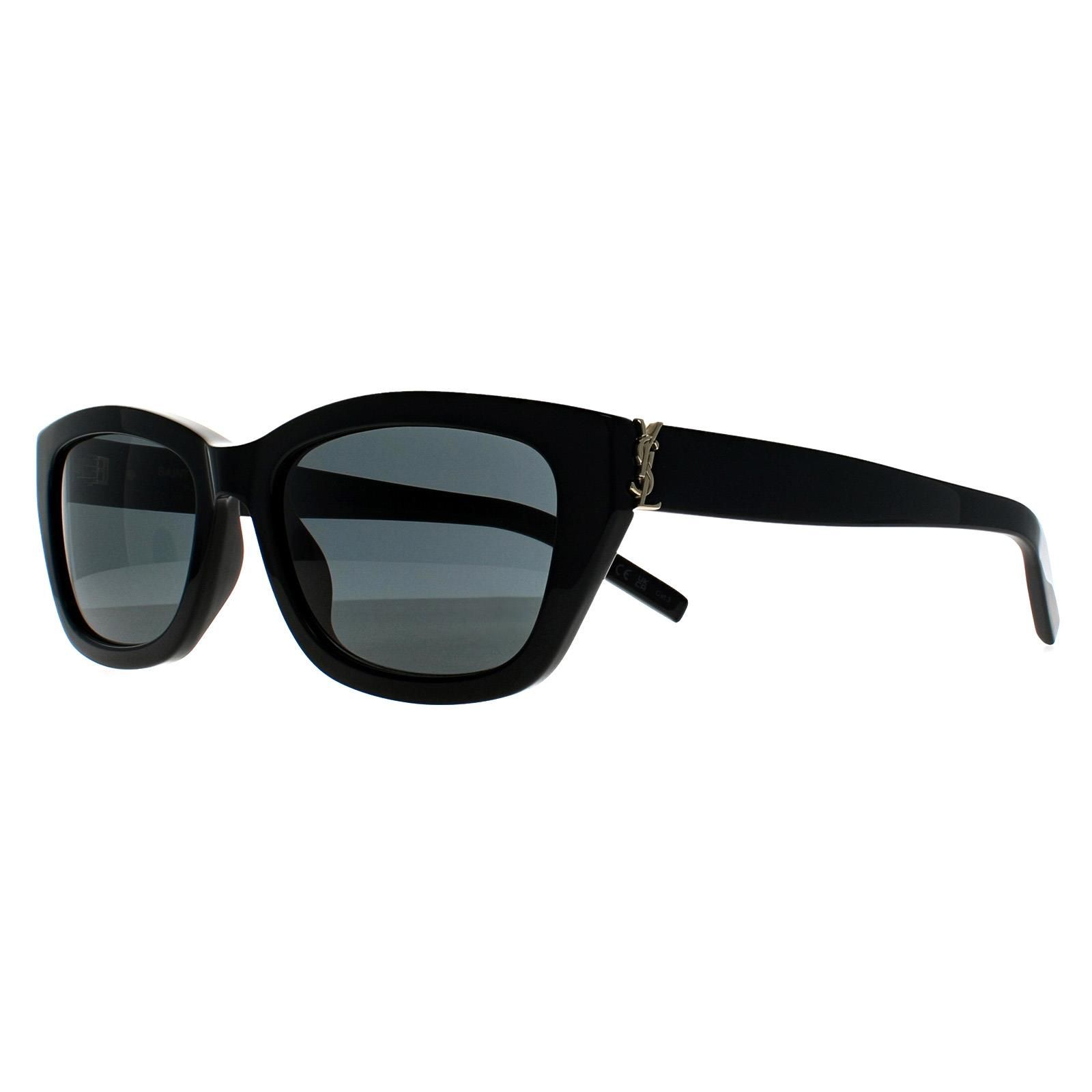 Saint Laurent Cat Eye Shiny Black Grey SL M153