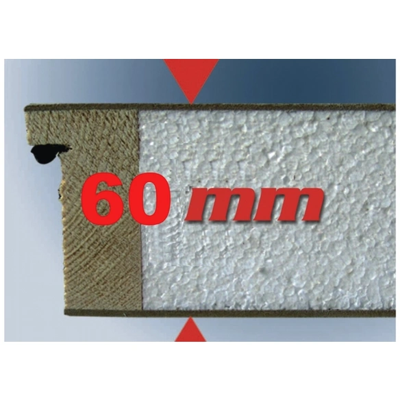 Bodentreppe »Polar 60«, max. Raumhöhe 280 cm, Fichtenholz, U-Wert 0,64 W/(m²K)
