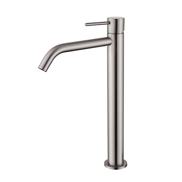 Mitigeur de lavabo bec haut SKY BATH nickel brossé PVD Inox S304 série Promise