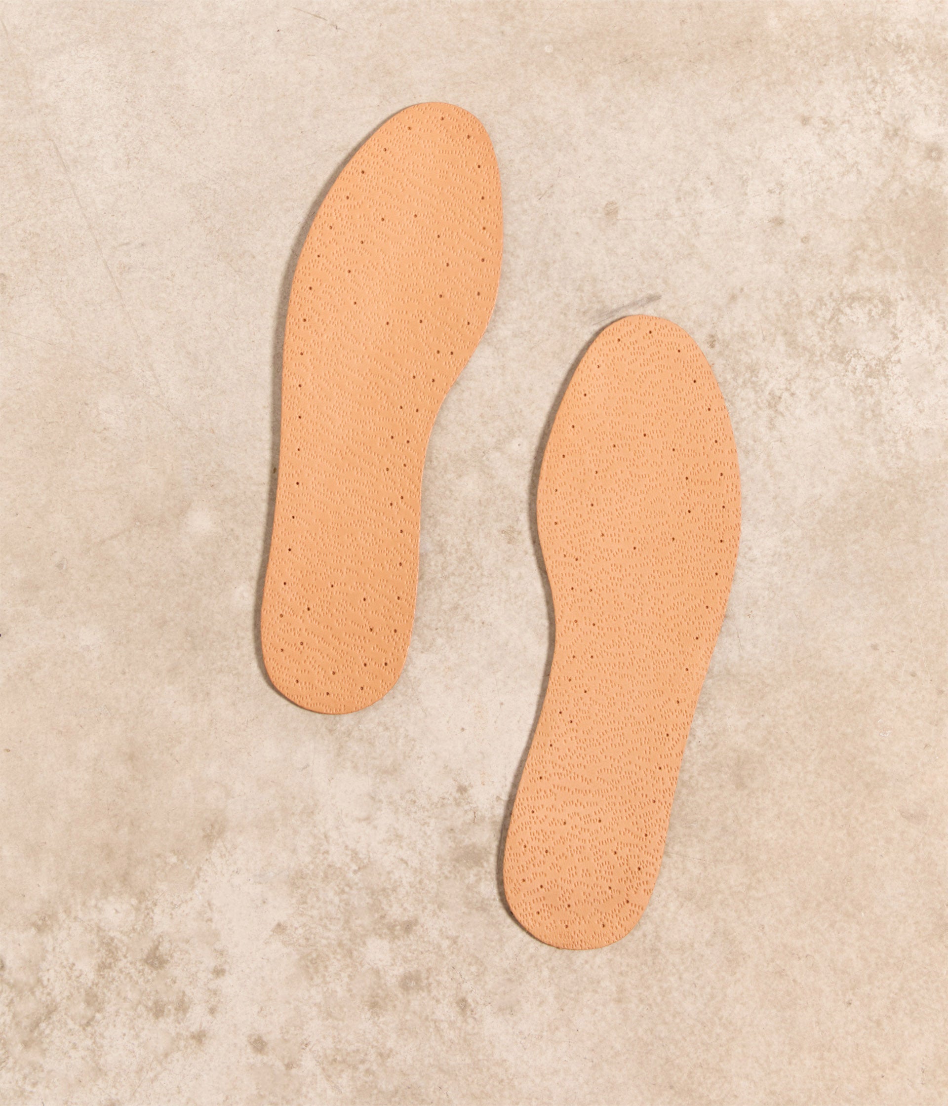 Semelles naturelles en cuir