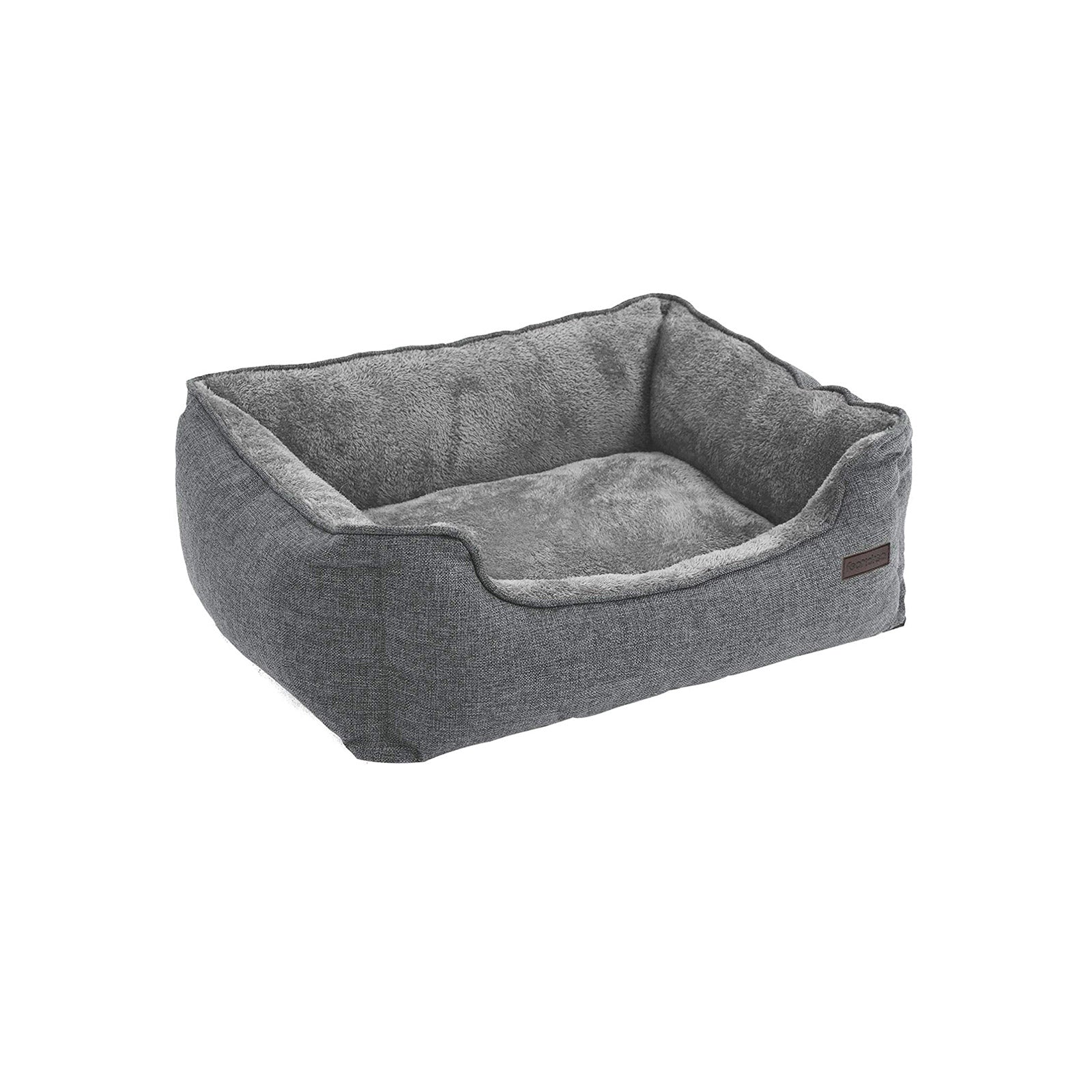 Lit pour chien en tissu peluche