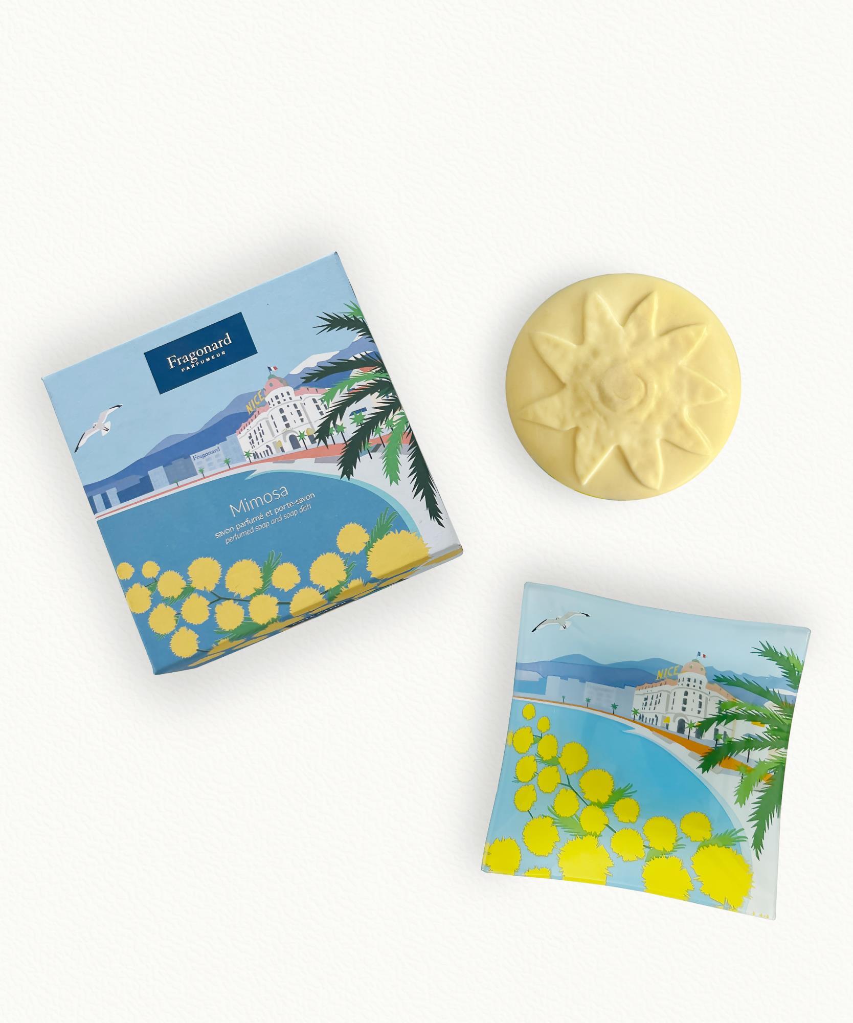 Mimosa - Savon & porte savon