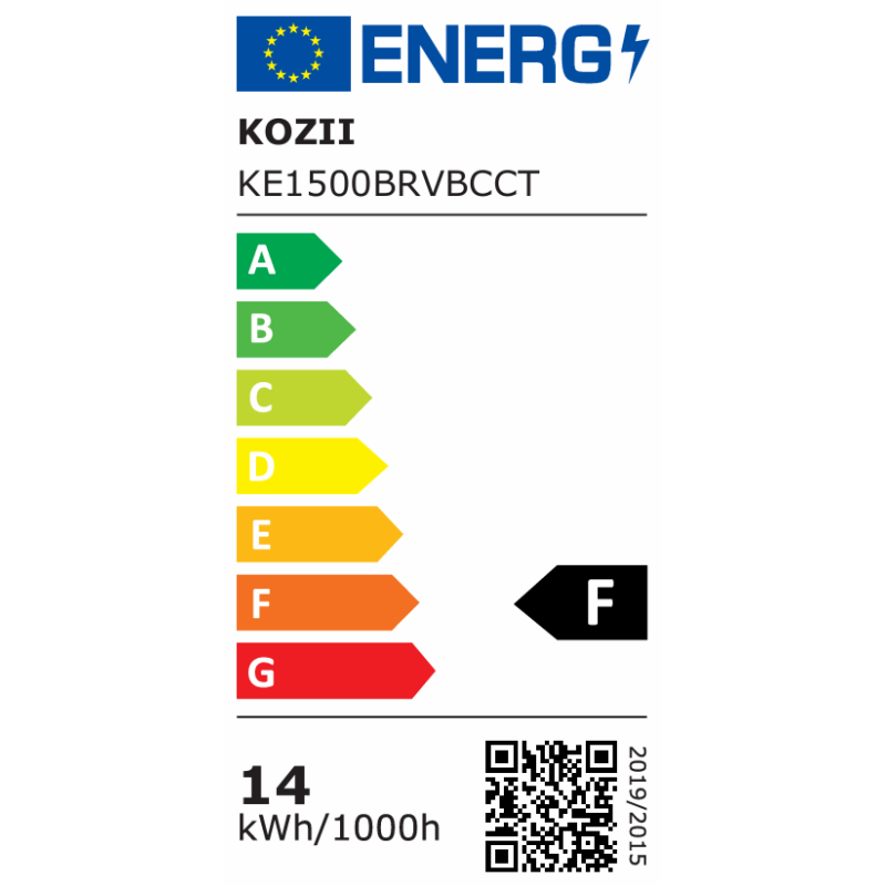 Ampoule LED connectée E27 RGB 1521 lm 14 W KOZII