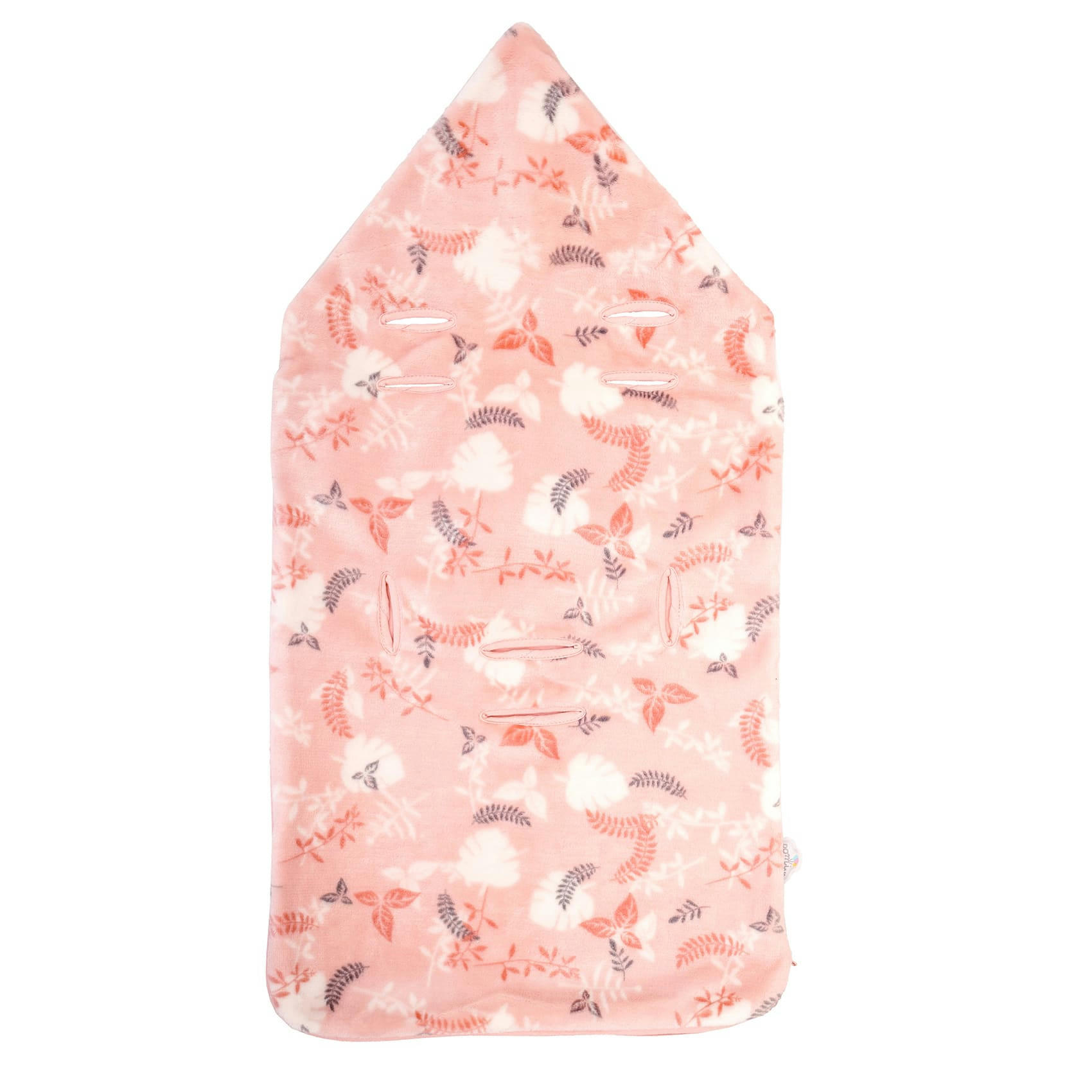 - Nid d'ange bébé imprimé fleuri Peche 70 cm