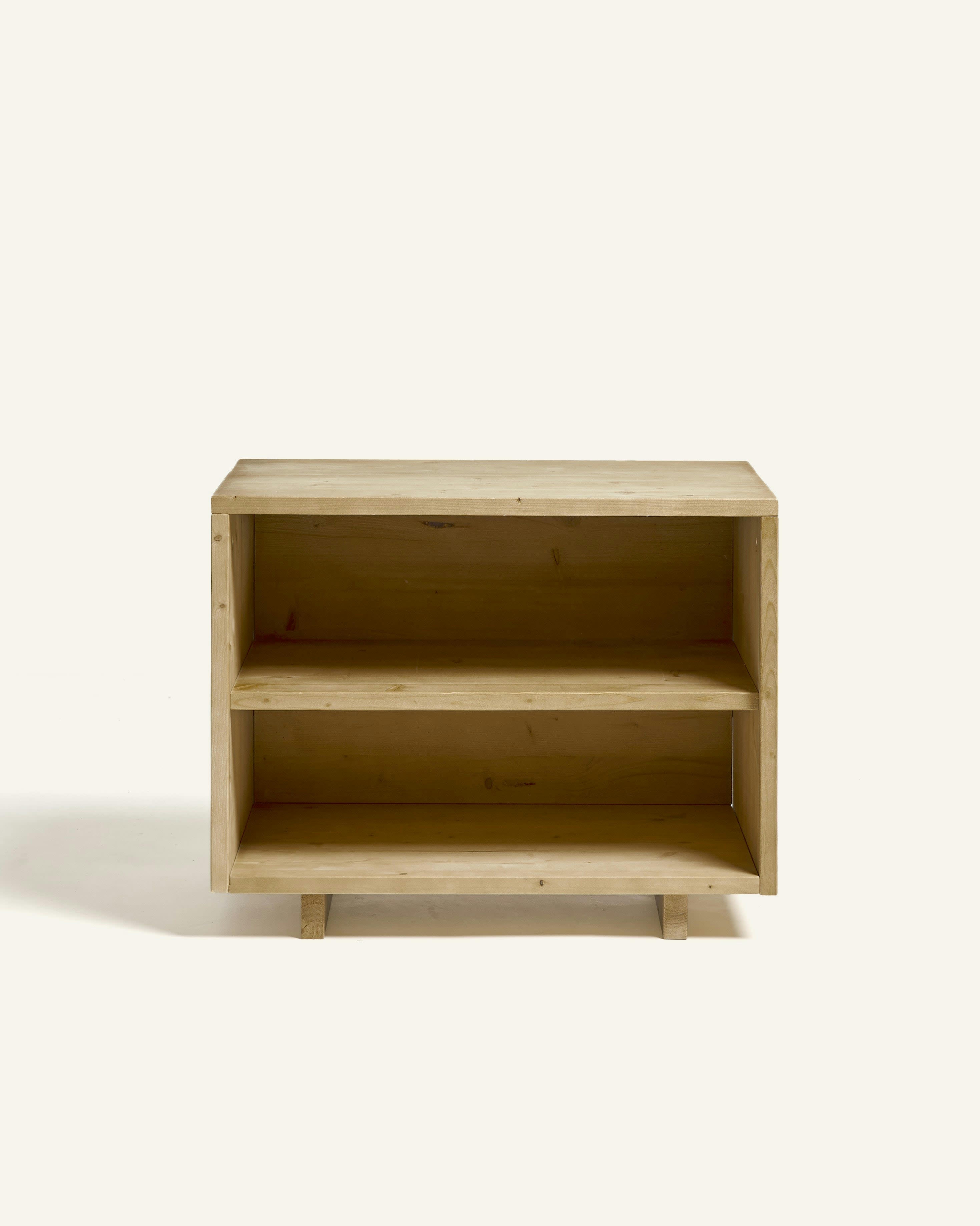 GINA - Table de chevet sans tiroir en bois en couleur naturel