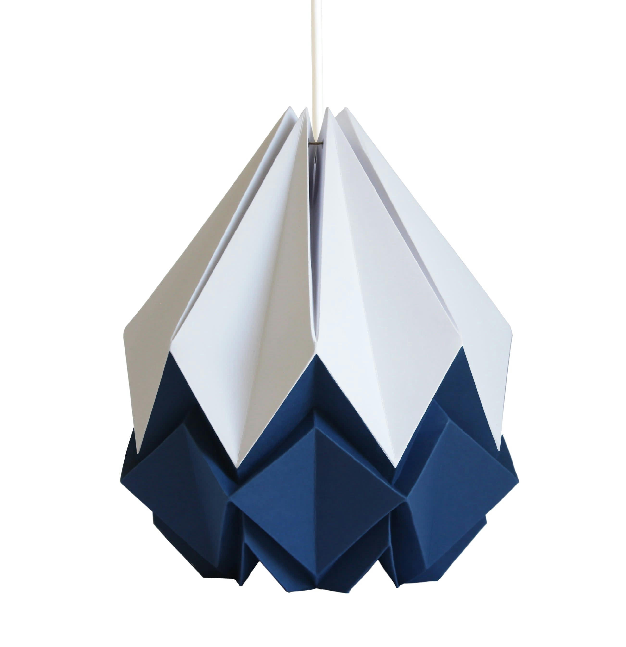 HANAHI - Suspension origami bicolore en papier taille M