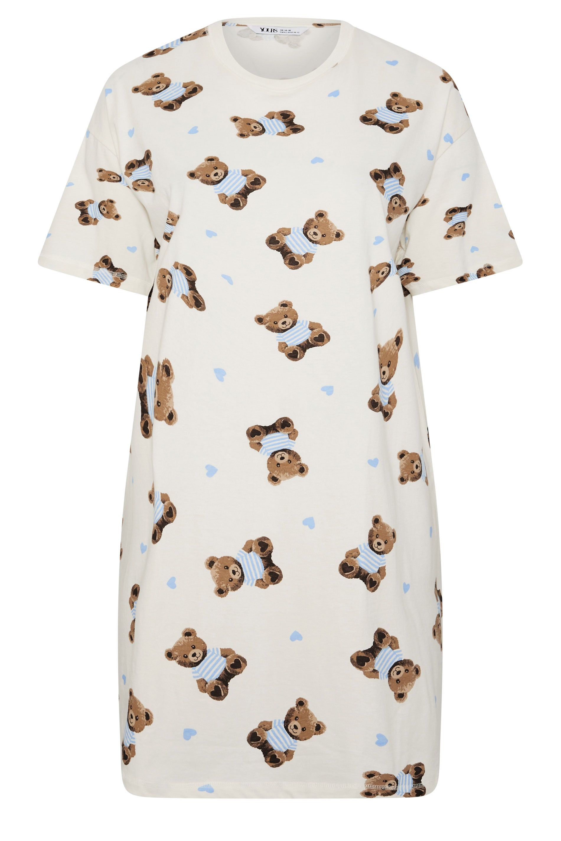 Yours Teddy Short Sleeve Nightdress