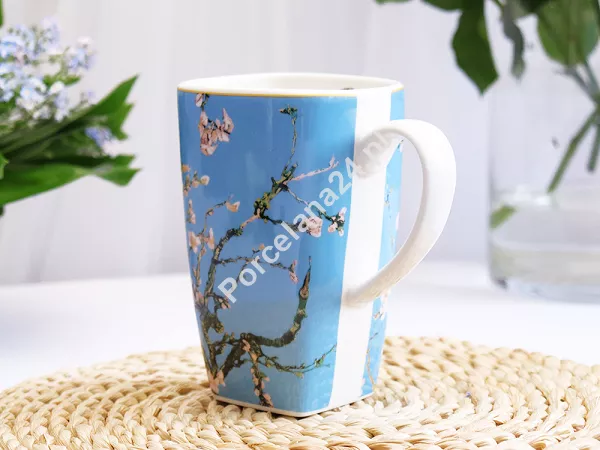 Kubek kwadratowy 0,65 L Duo - Vincent van Gogh, Almond Blossom 15.ALB.K65