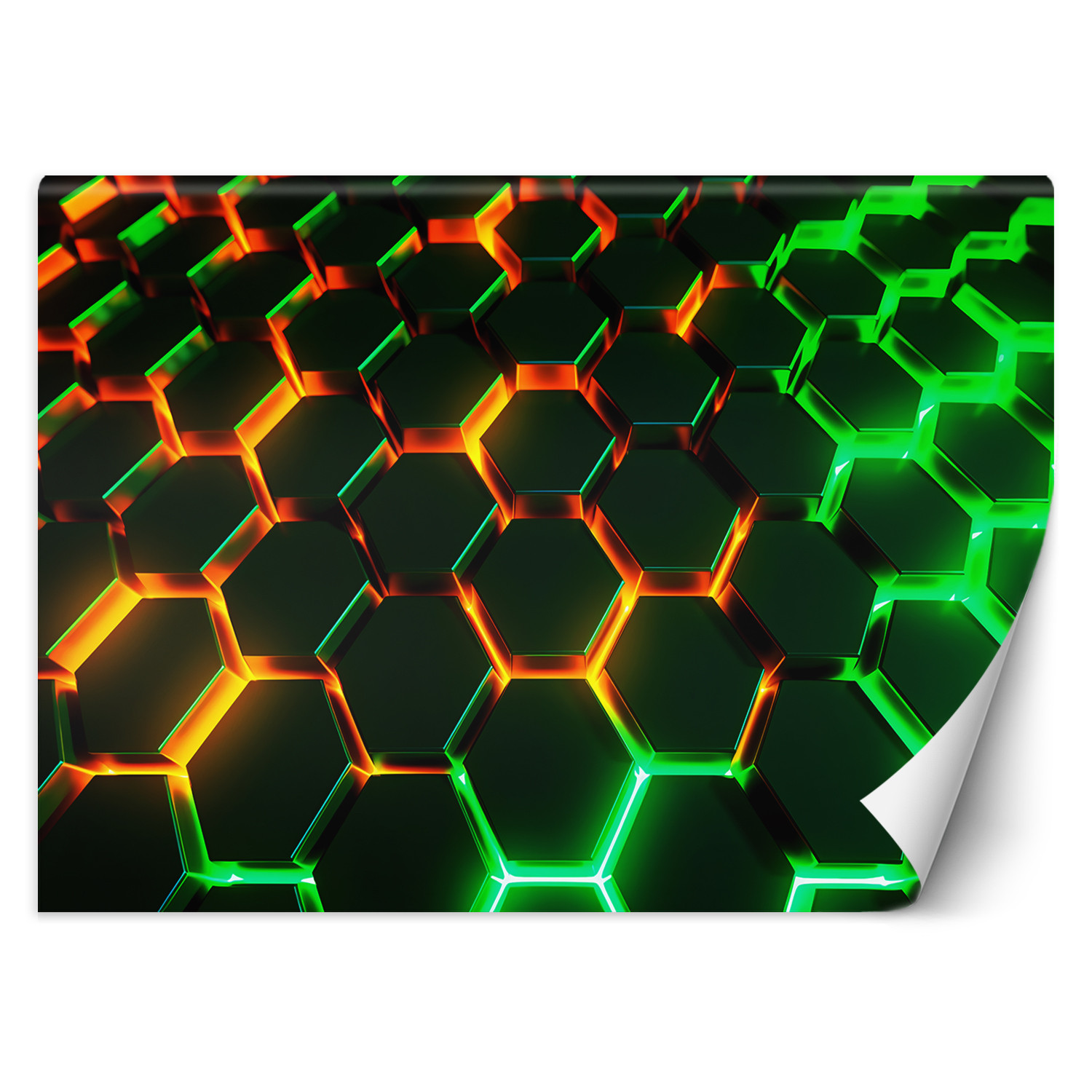 Feeby Fototapeta, Neonowe kształty abstrakcja 3D 150x105