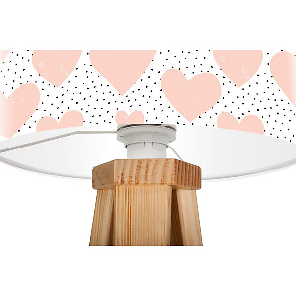 Lampe de chevet kids foto-381 30 x 30 x 45 cm Bois clair