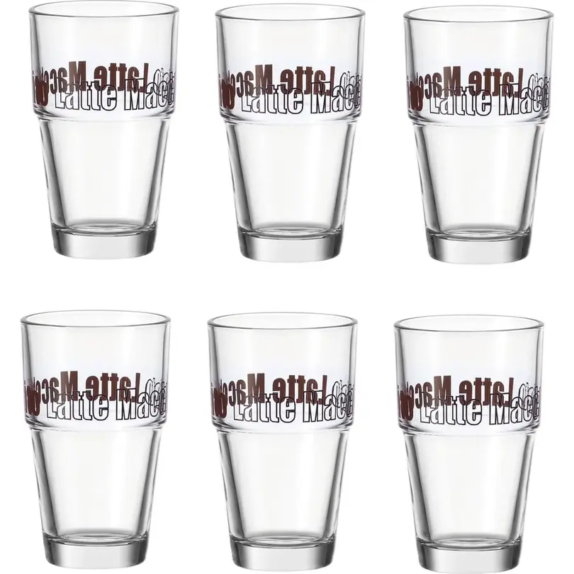 Latte Macchiato Glas 6er-Set Solo