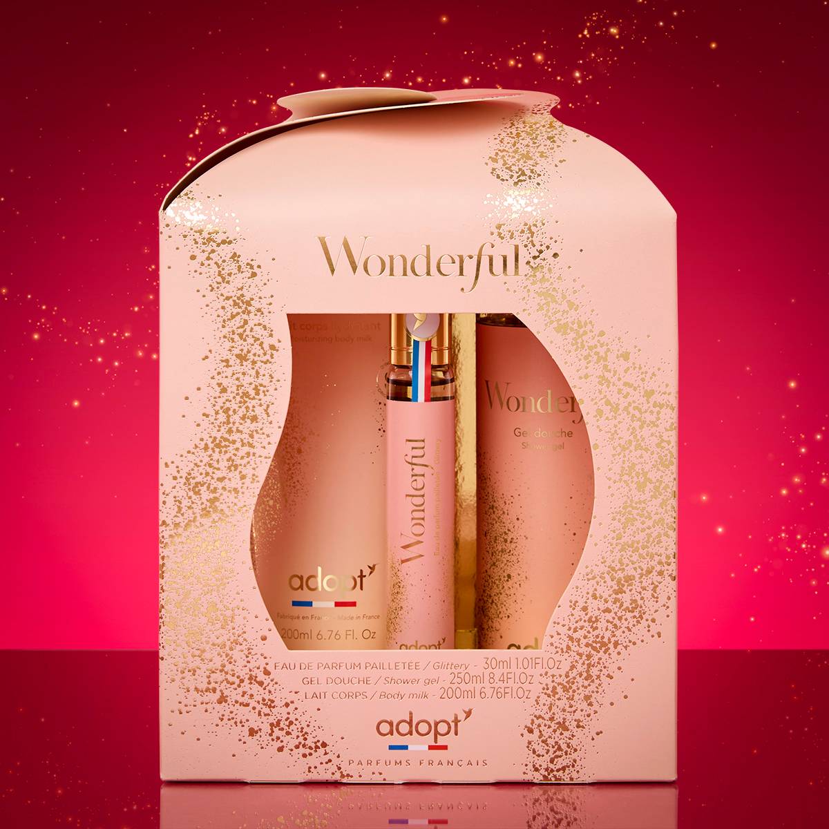 WonderfulCoffret chalet 30ml   gel douche 250ml   lait corps 200ml