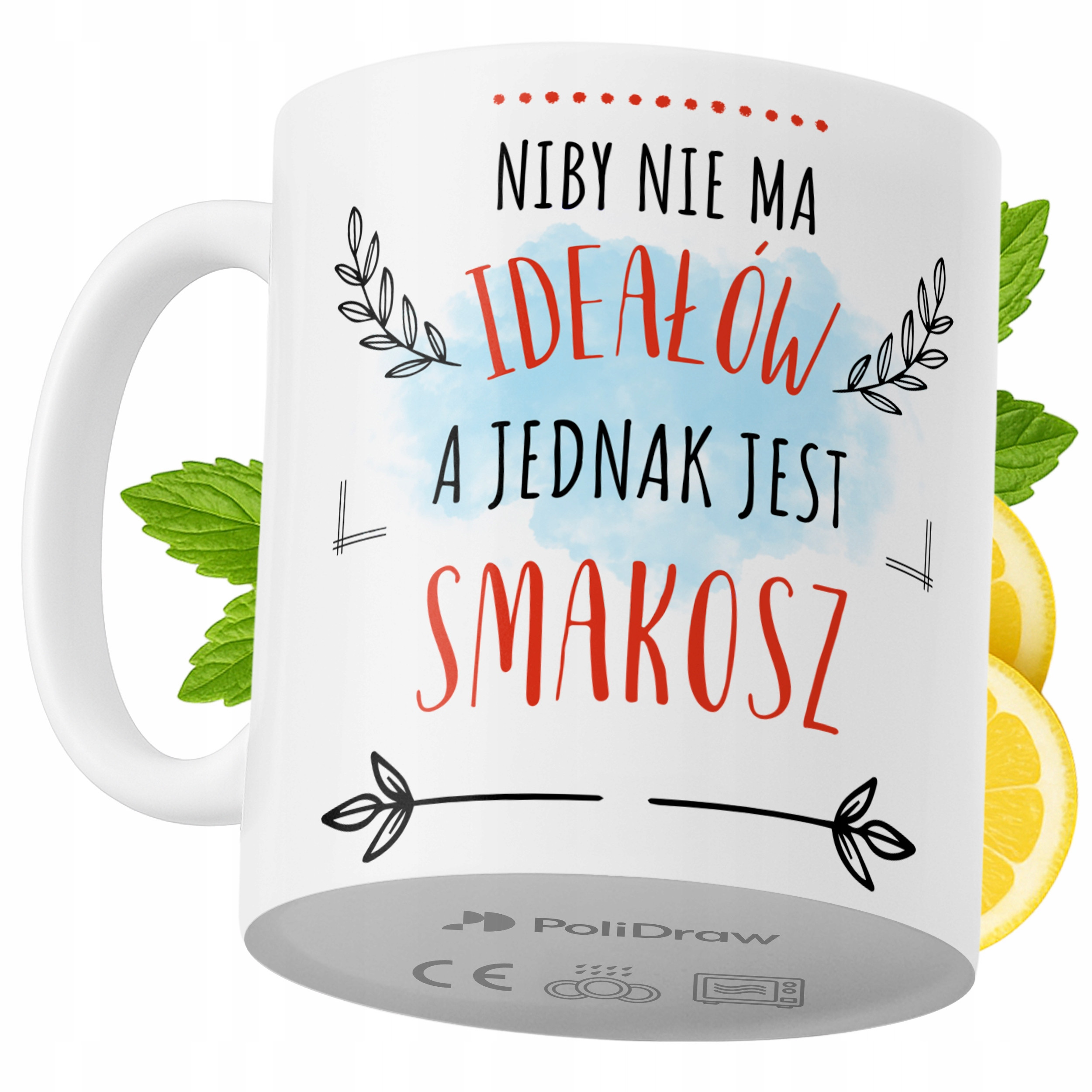 Kubek Dla Smakosza na Prezent z Nadrukiem ze Zdjęciem 330 ml PoliDraw