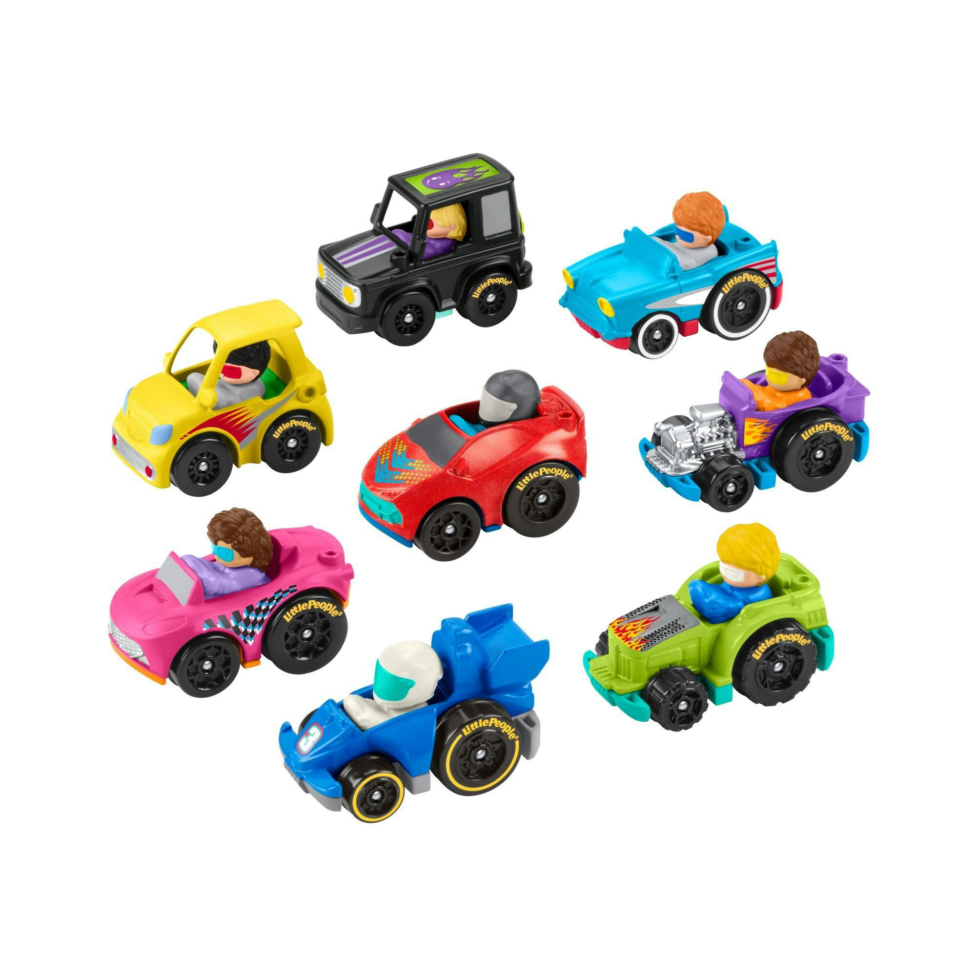 Fisher-Price® Little People® Wheelies Race Cars Vehicle Toy For Toddlers, Assorted, Ages 18m+