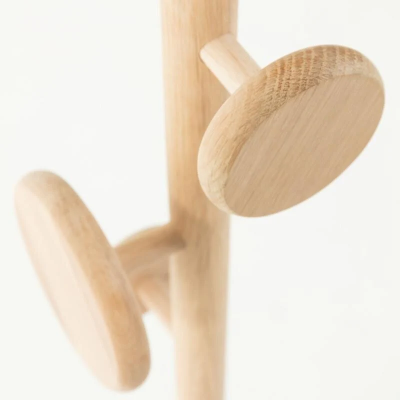 Nalini Oak Free Standing Coat Rack