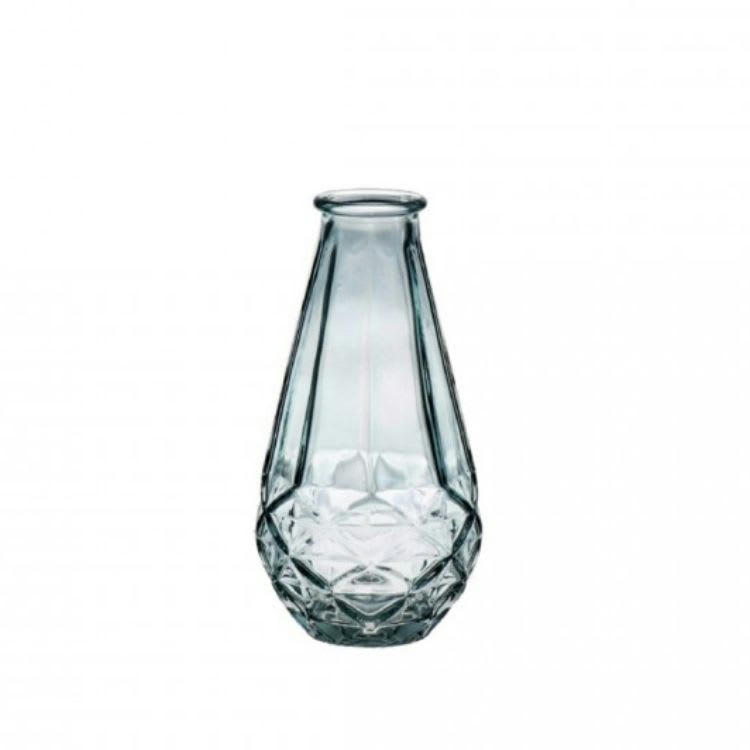 bottle vichy - Vase bleu clair H.14cm (Lot de 3)