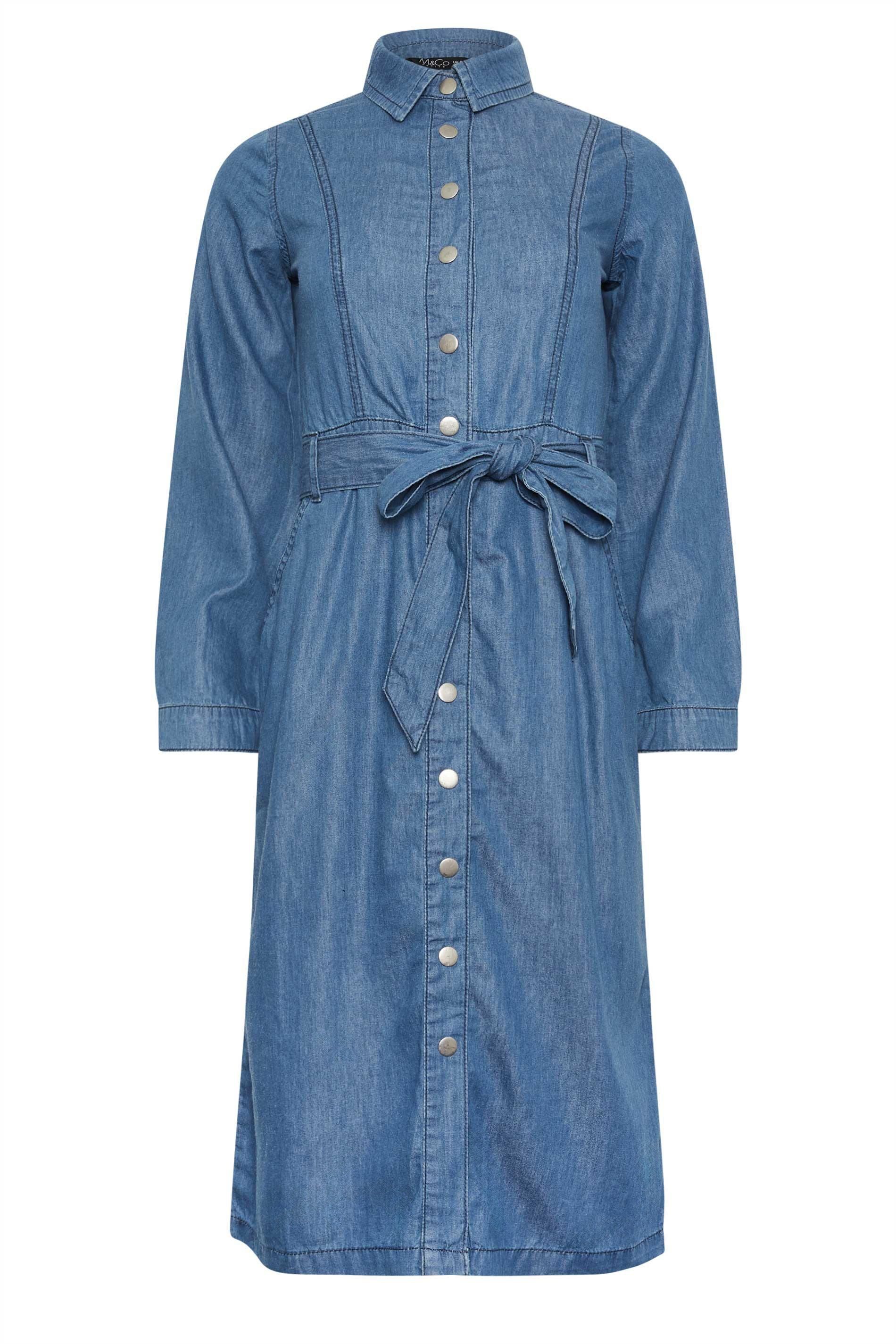 M&Co Denim Midi Dress