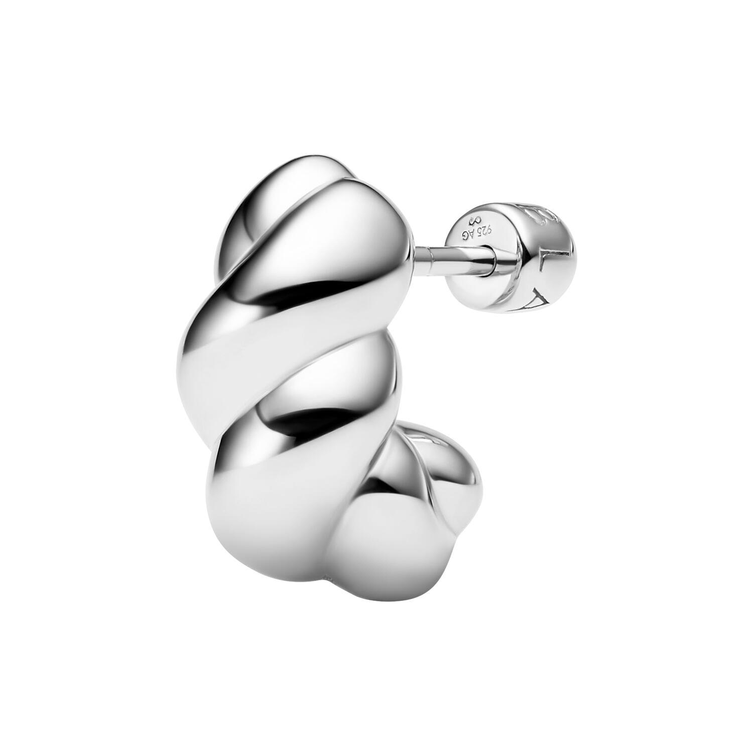Robe Earring Small, silver