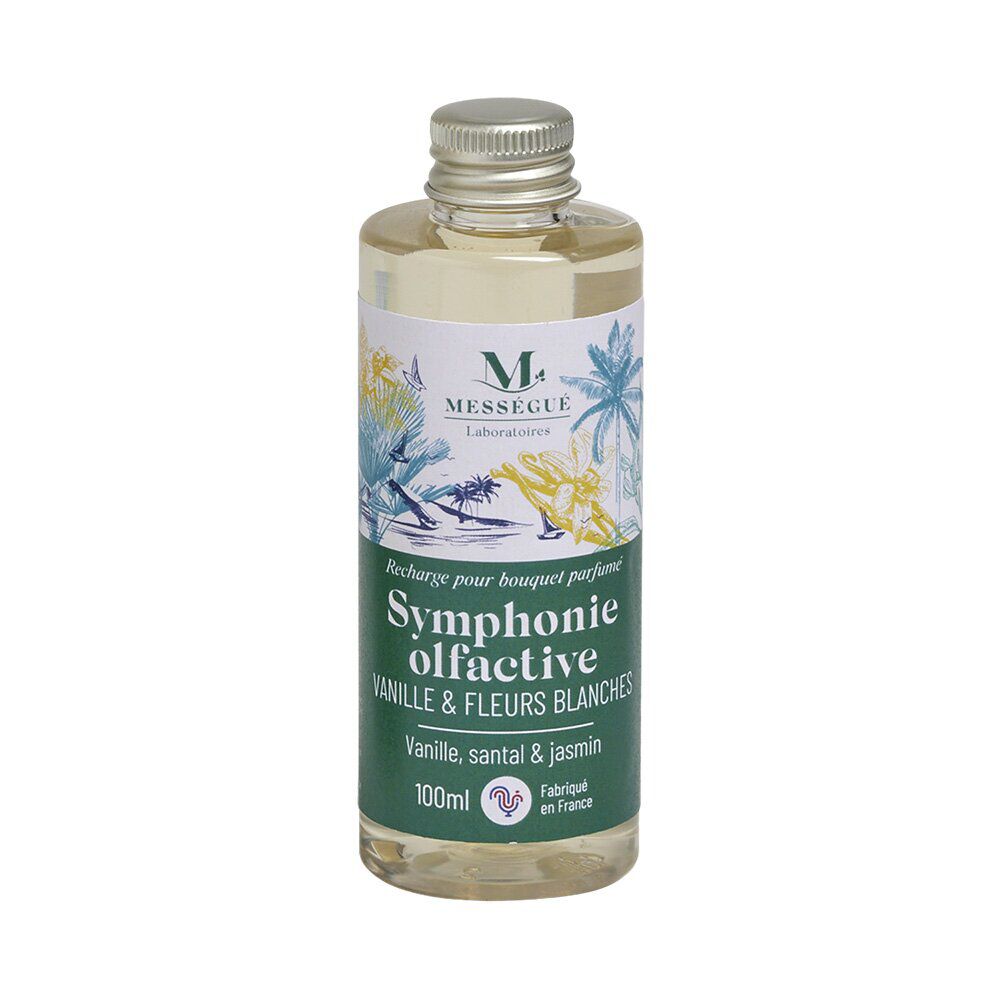 Recharge bouquet parfumé symphonie olfactive vanille fleurs blanches Mességué 100ml