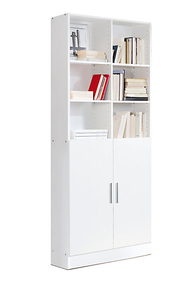 Etagère / bibliothèque coloris Chêne Cambrian - longueur 82 x profondeur 35 x hauteur 186 cm