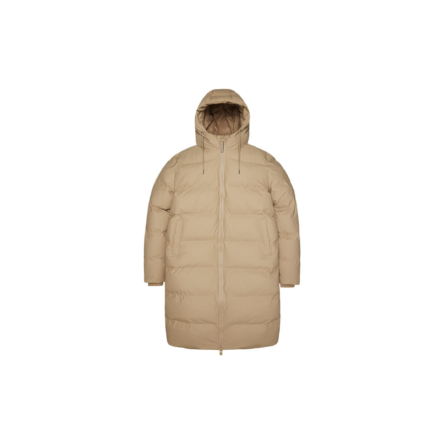 Alta Long Puffer Jacket, sand