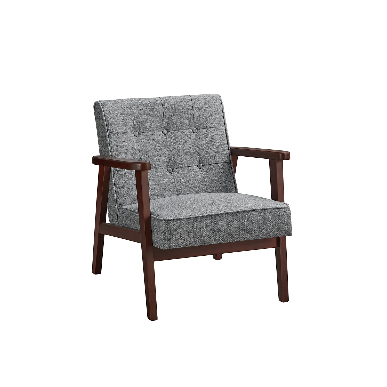 Fauteuil de Salon, avec Accoudoirs et Pieds en Bois