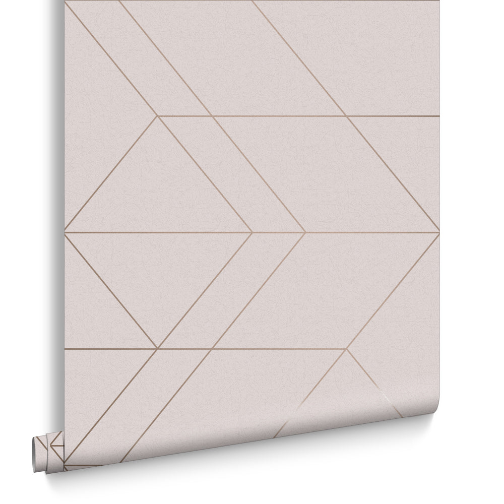Graham & Brown Vliesbehang - Balance Blush Rose Gold - 10mx53cm