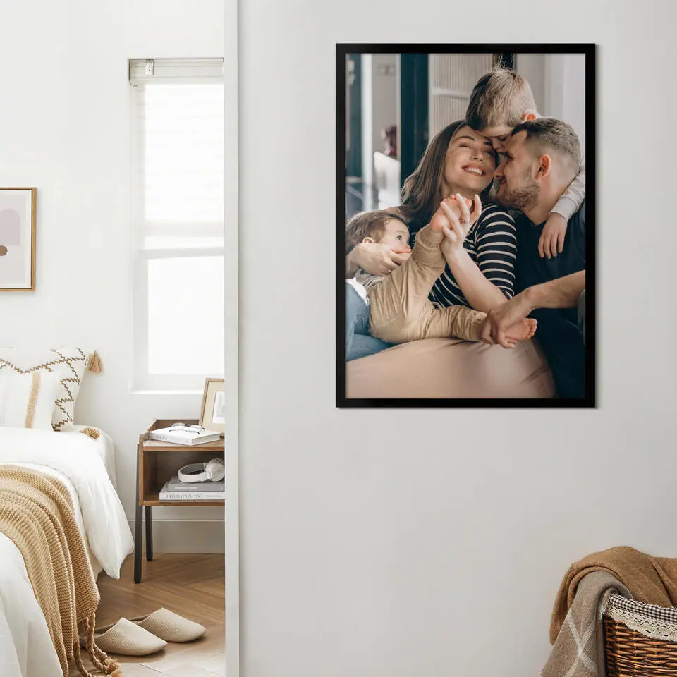 Fotokader 70x100cm - Fotolijst in MDF Hout - Zwart