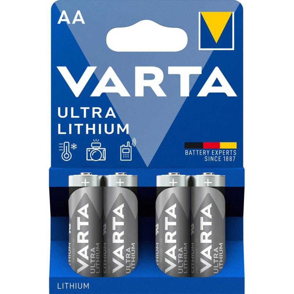BATTERI VARTA PROFESSIONAL LITHIUM AA 4STK