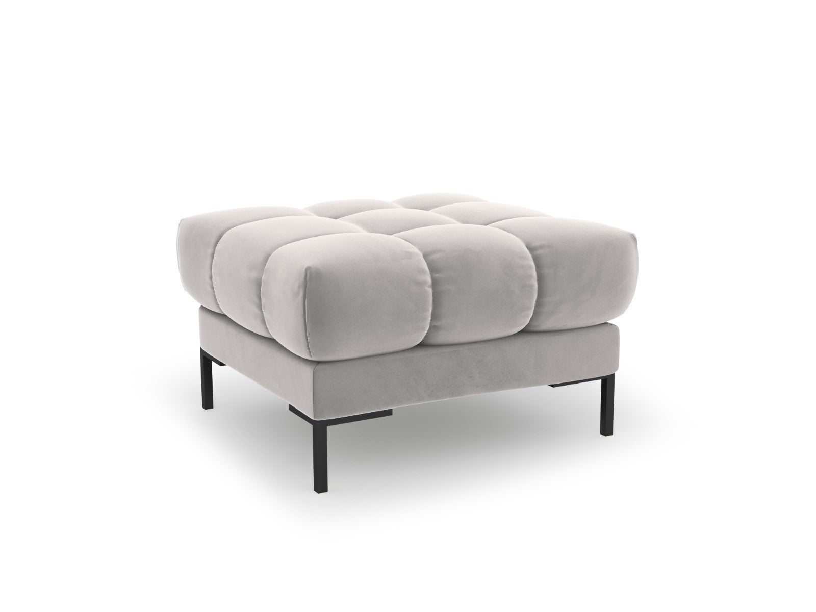 Cosmopolitan Design Poef Bali flueel, geld - 60x60x41cm