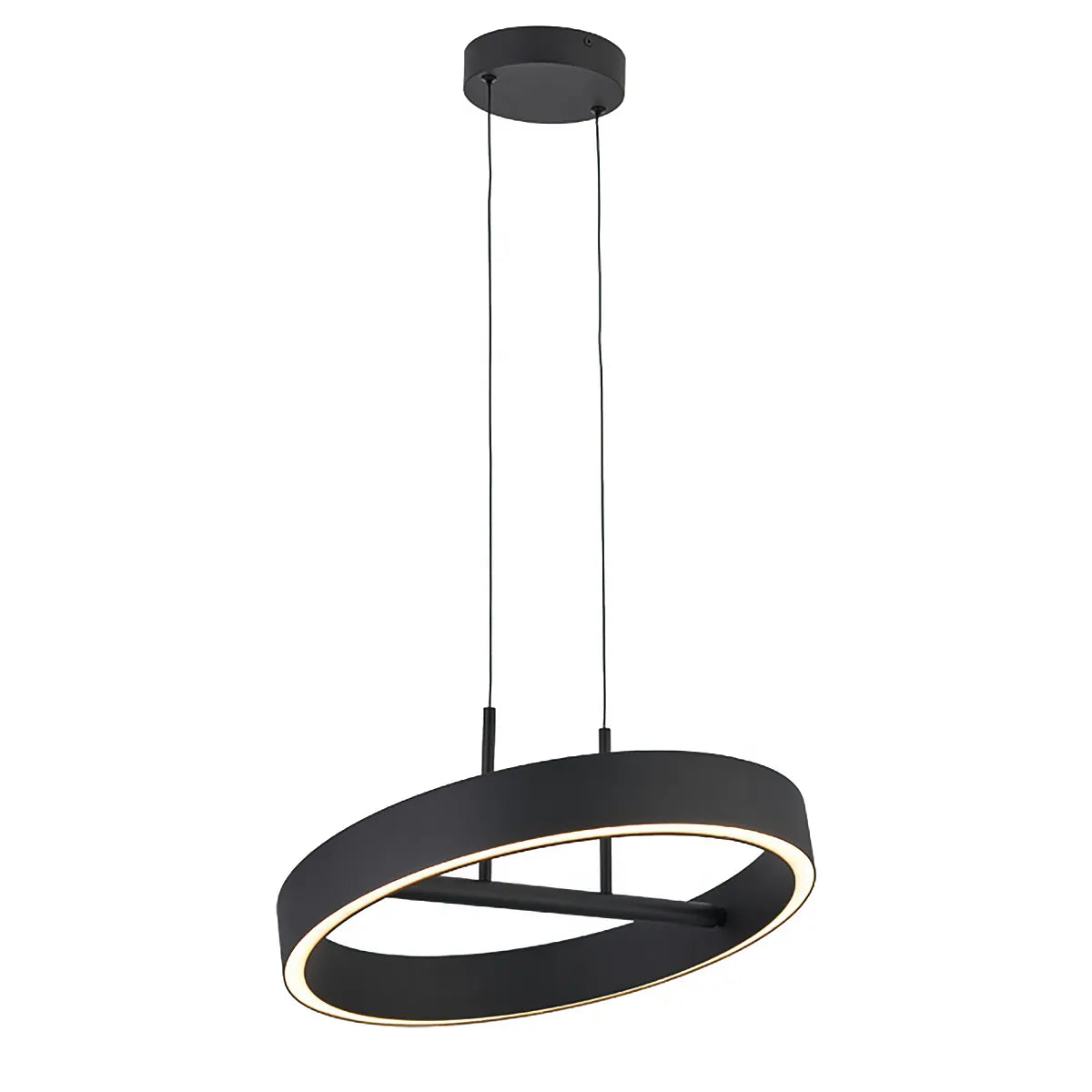 Freelight hanglamp Livello - 2 lichts - 40 x 150  cm - zwart