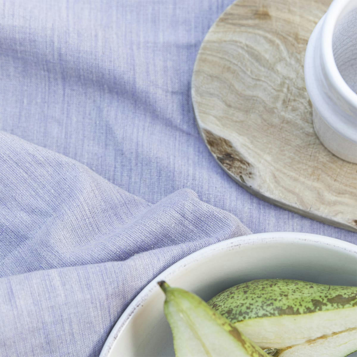 CHAMBRAY - Serviette en lin violet 45x45