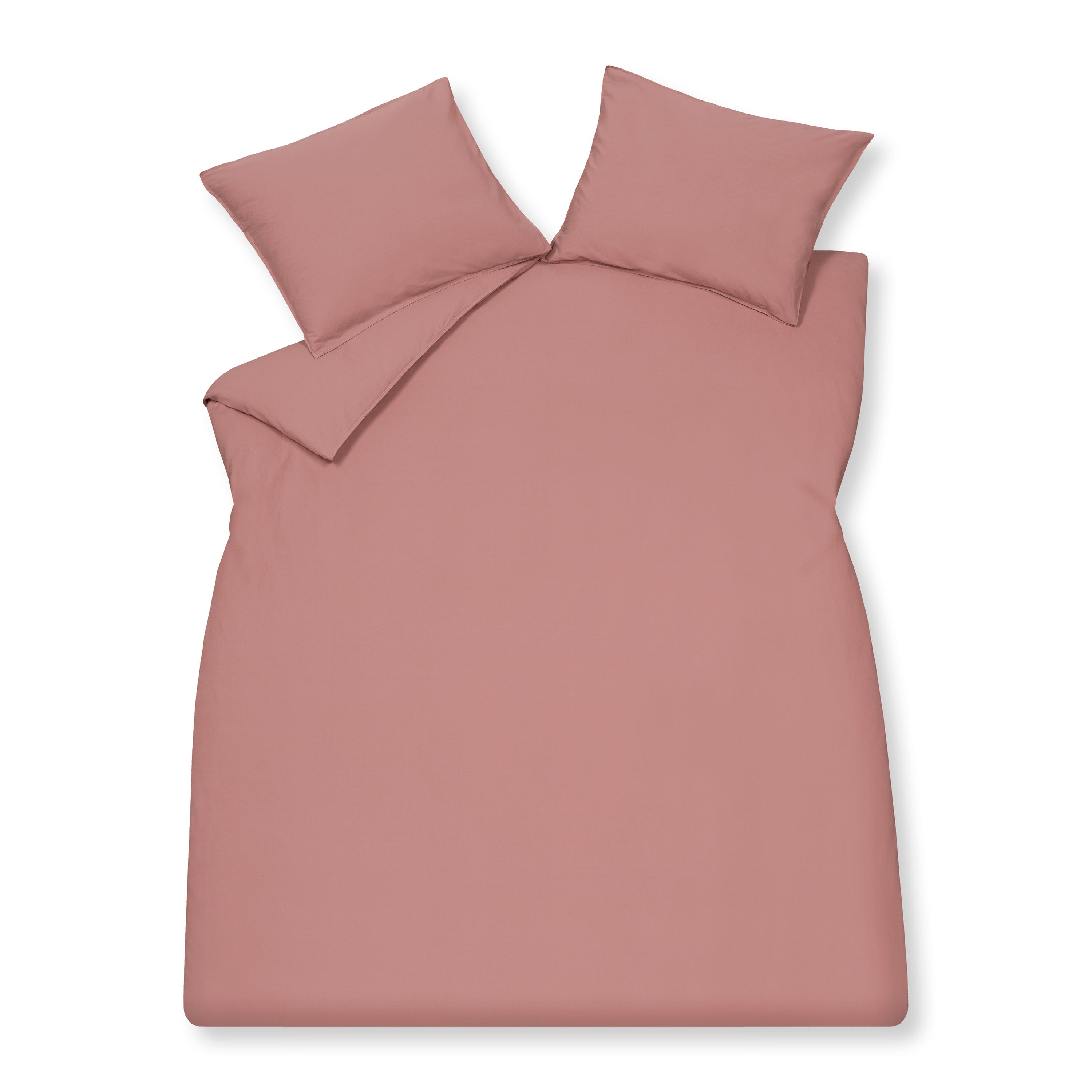 Vandyck Washed Cotton Dekbedovertrek 140 x 200/220 cm - Ash Rose