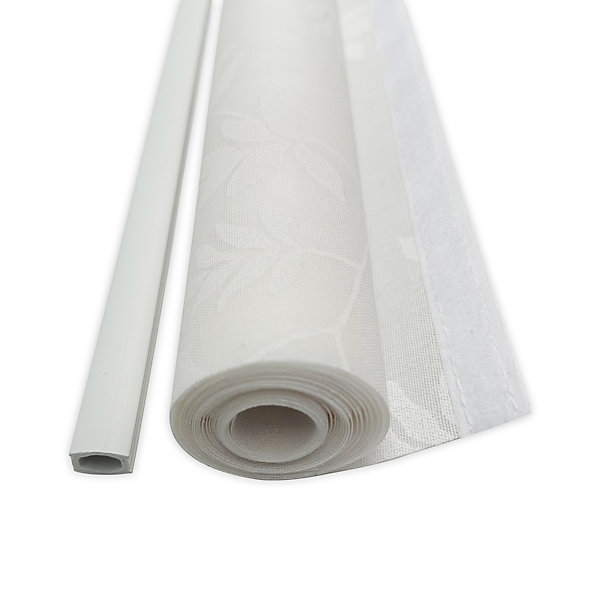 Panneau japonais tamisant fleuri blanc l.45 x H.260cm Madeco
