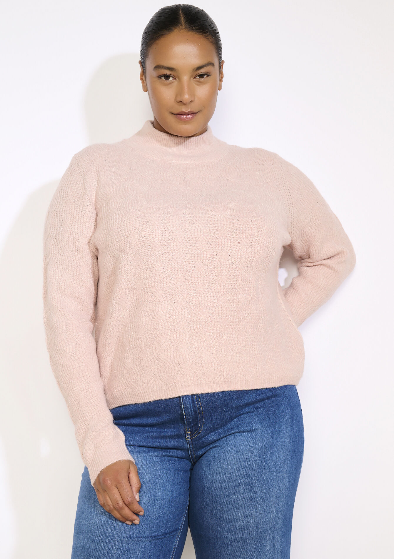 Zachte gebreide trui