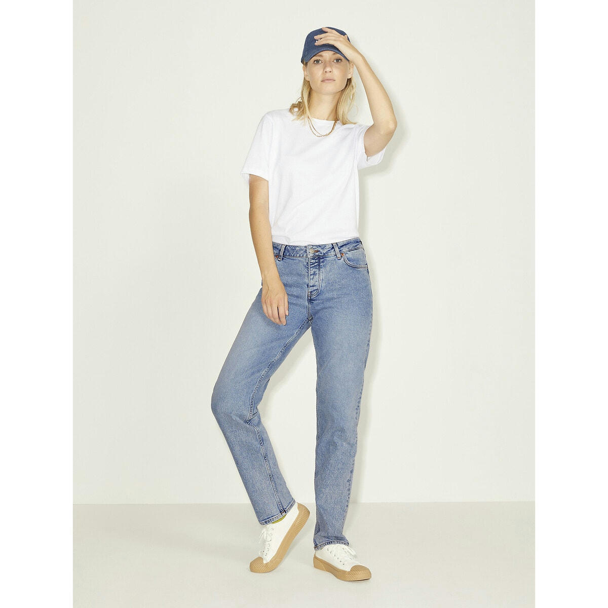 Jean coupe droite, taille haute