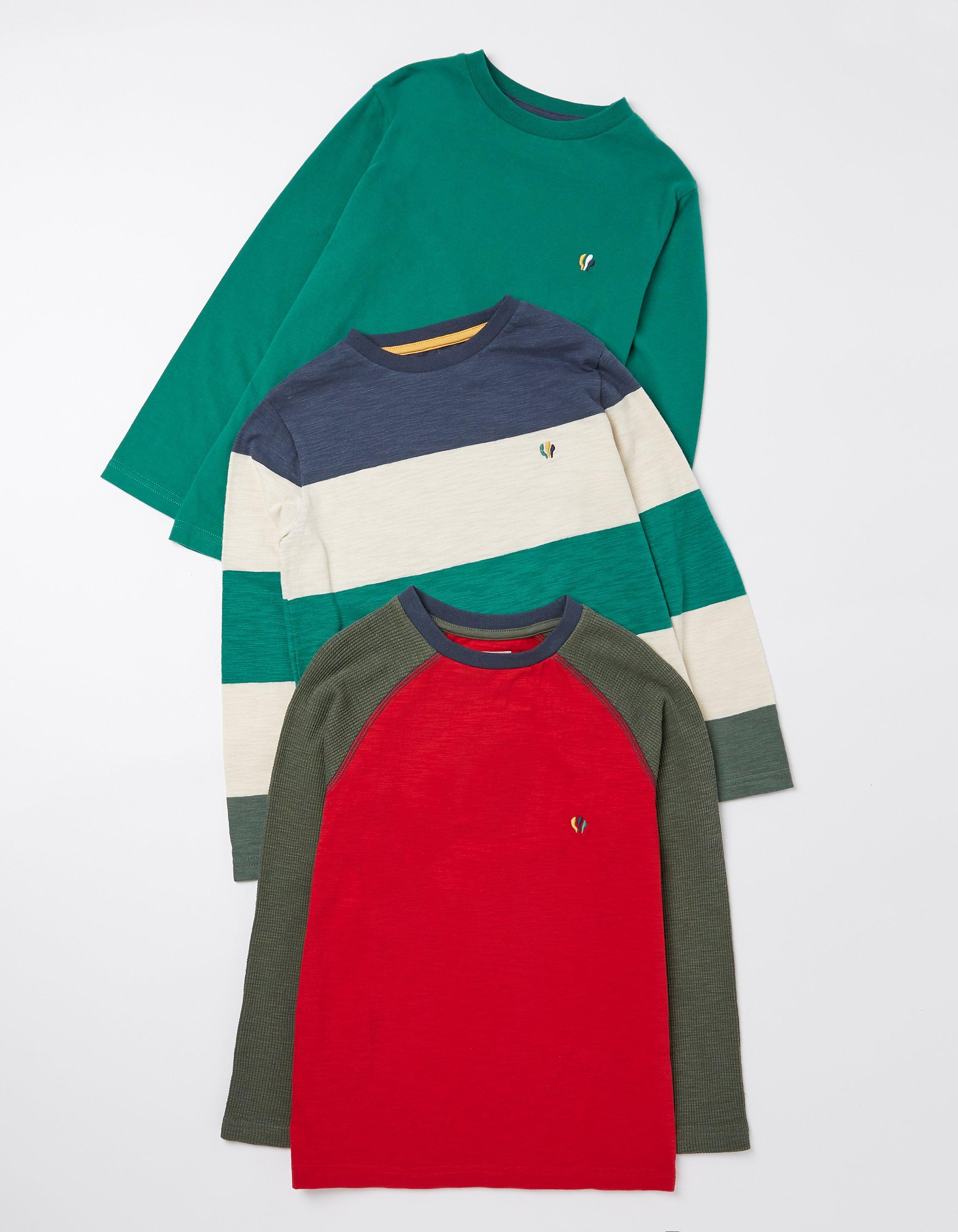 Three Pack Long Sleeve T-Shirts